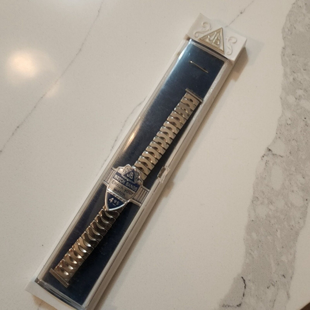 Vintage JB Jacoby - Bender Ladies Watch Band - Silver Tone New Old Stock
